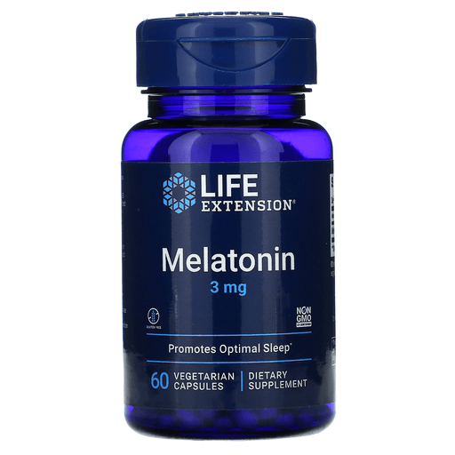 Life Extension Vitamins, Minerals, Herbs & More Life Extension Melatonin 3mg 60 Caps