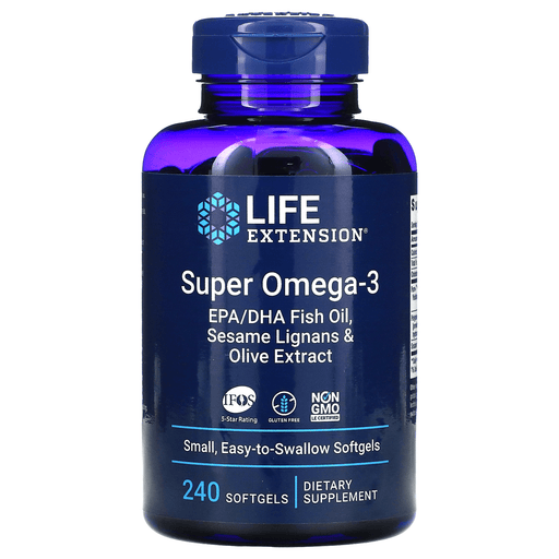 Life Extension Vitamins & Minerals Default Life Extension Super Omega-3 EPH/DHA w/ Sesame Lignans & Olive Extract 240SG