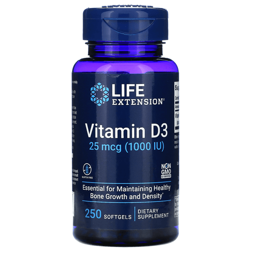 Life Extension Vitamins, Minerals, Herbs & More Life Extension Vitamin D3 1000 IU 250 Caps