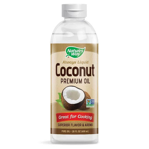 Nature's Way Vitamins, Minerals, Herbs & More Nature's Way Liquid Coconut Oil 20 Oz (93% MCT's) (581468815404)