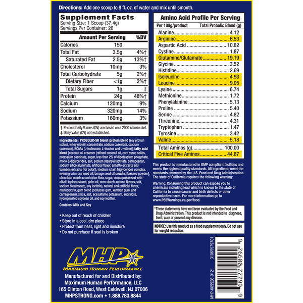 MHP Sports Nutrition & More MHP Probolic-SR 2 Lbs