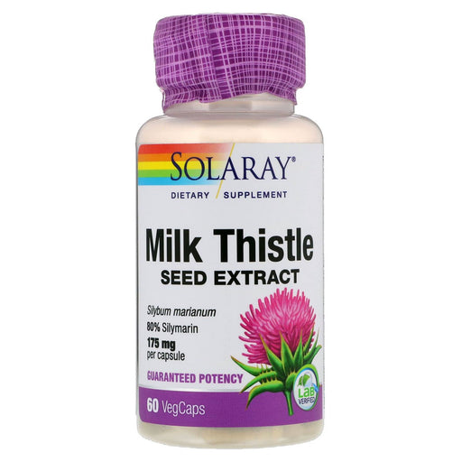 Solaray Vitamins, Minerals, Herbs & More Solaray Milk Thistle Extract 175mg 60 Caps