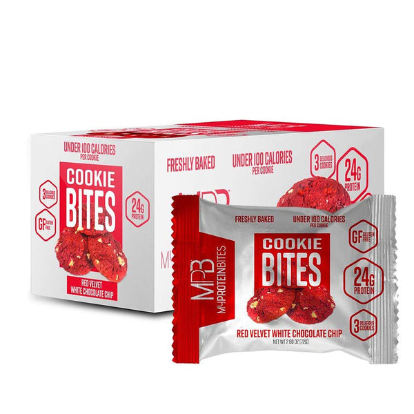 MyProteinBites Foods & - Juices Red Velvet MyProteinBites Cookie Bites 8/Box