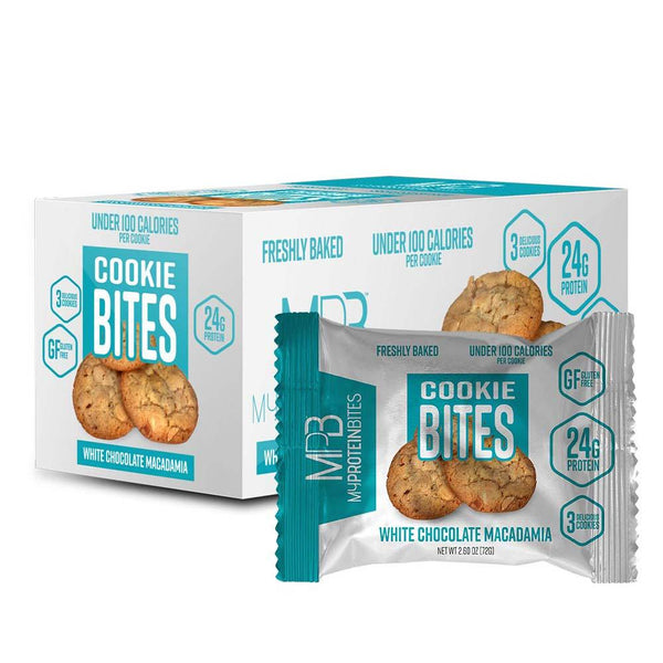 MyProteinBites Foods & - Juices White Chocolate Macadamia Nut MyProteinBites Cookie Bites 8/Box