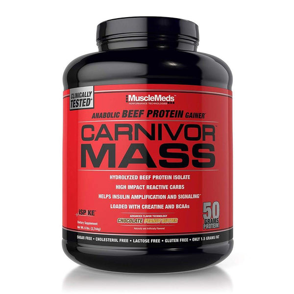 MuscleMeds Sports Nutrition & More Chocolate Peanut Butter MuscleMeds Carnivor Mass 5.6 Lbs