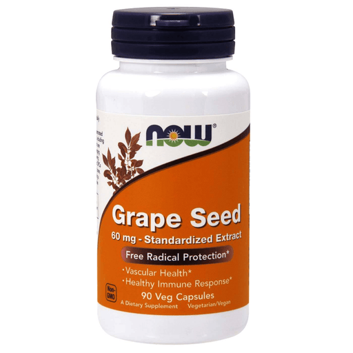 Now Foods Vitamins, Minerals, Herbs & More Now Foods Grape Seed 60mg 90 Vege Caps