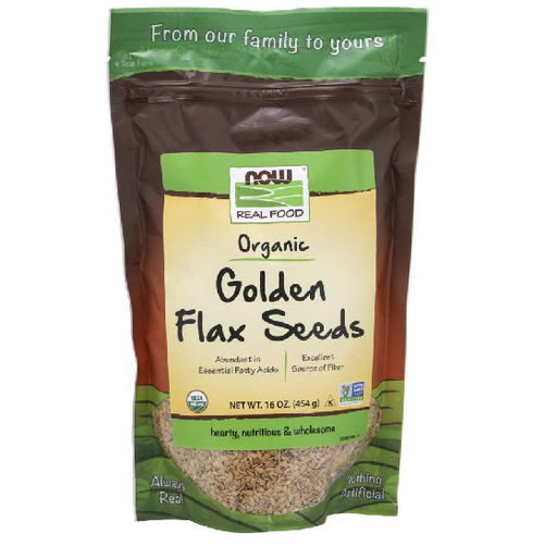 Now Foods Vitamins, Minerals, Herbs & More Now Foods Organic Golden Flax Seeds 16 oz