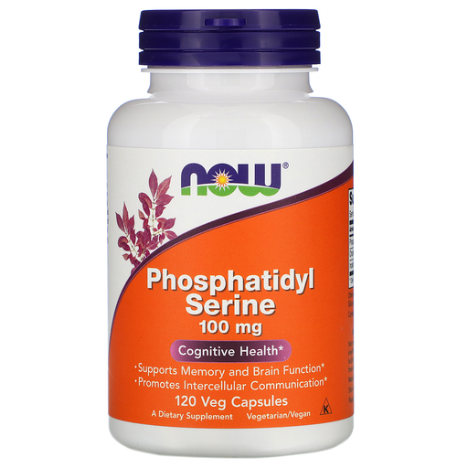 Now Foods Vitamins, Minerals, Herbs & More Now Foods Phosphatidyl Serine 100 Mg 120 Vegetable Capsules