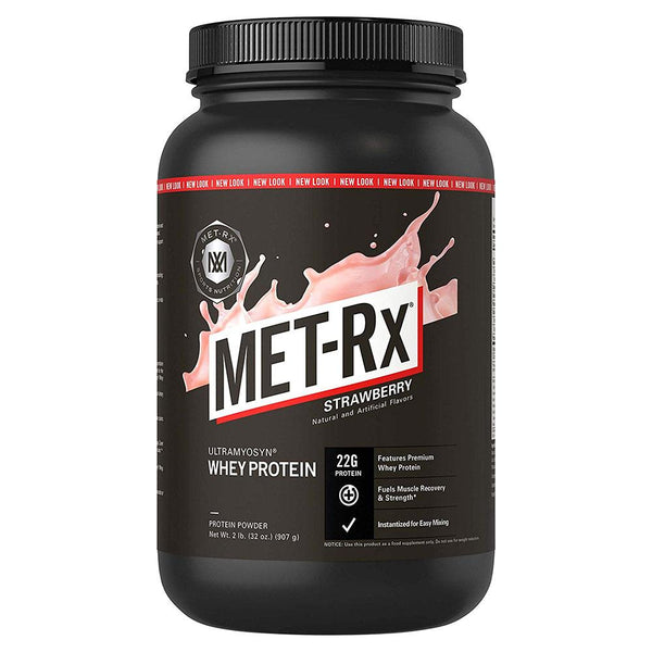 Met-Rx Protein Powders Strawberry MET-RX 100% Ultramyosyn Whey 2Lb (1693249208364)