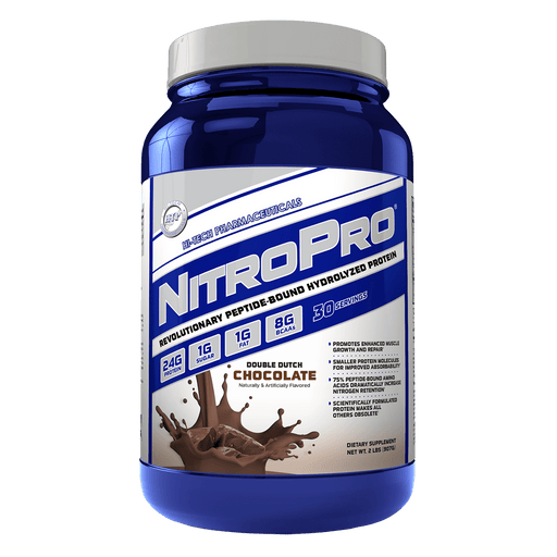 Hi-Tech Pharmaceuticals Sports Nutrition & More Chocolate Hi-Tech Pharmaceuticals NitroPro 2lbs (582615924780)
