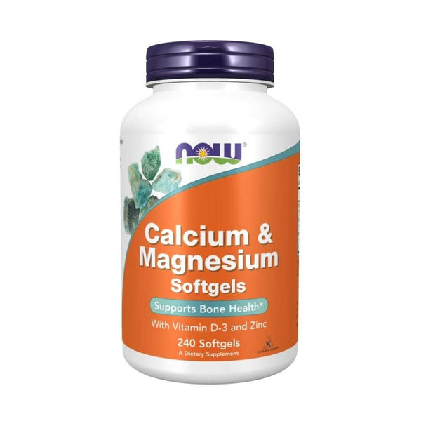 Now Foods Vitamins, Minerals, Herbs & More Now Foods Calcium Magnesium + Vitamin D3 & Zinc 240 Soft Gels