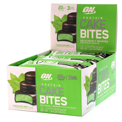 Optimum Nutrition Sports Nutrition & More Chocolate Mint Optimum Nutrition Protein Cake Bites 12/Box (582543867948)