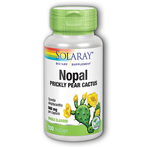 Solaray Vitamins, Minerals, Herbs & More Solaray Nopal Prickly Pear 500mg 100 Caps