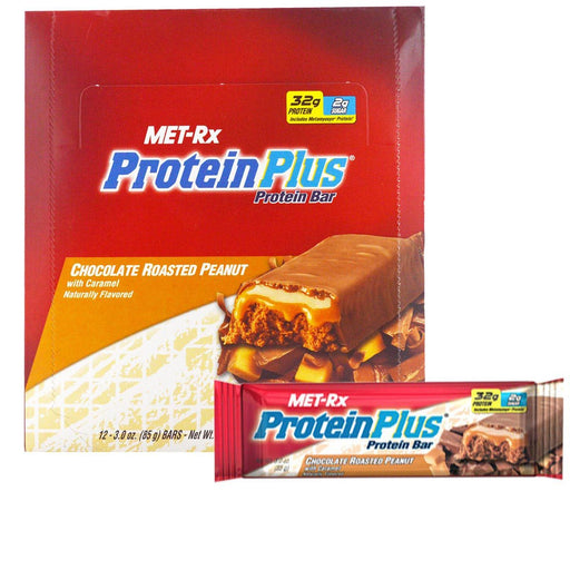 Met-Rx Sports Nutrition & More Choc Roasted Peanut w/ Carmel Met-Rx Protein Plus Bars 12/Box (580770365484)