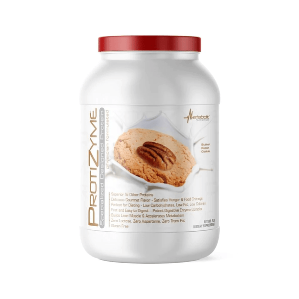 Metabolic Nutrition Sports Nutrition & More Butter Pecan Cookie Metabolic Nutrition Protizyme 2 Lbs
