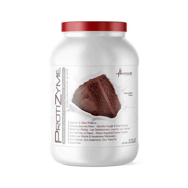 Metabolic Nutrition Sports Nutrition & More Chocolate Cake Metabolic Nutrition Protizyme 2 Lbs