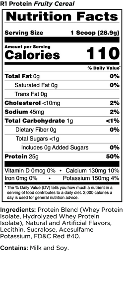 Rule1 Protein Powders Rule 1 Whey Isolate Protein 2lb