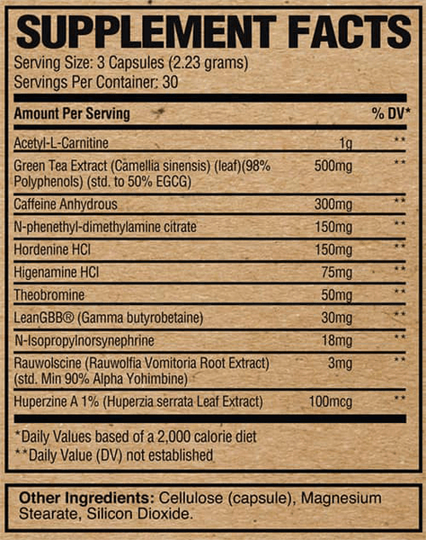 Raw Fat Burner RAW Nutrition Ignite 90 Capsules