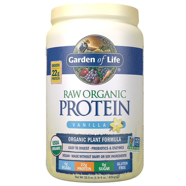 Garden of Life Sports Nutrition & More Vanilla Garden of Life Raw Protein 1lbs