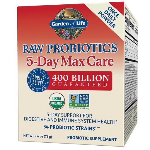 Garden of Life Vitamins, Minerals, Herbs & More Garden of Life Raw Probiotics 5-Day Max Care 2.4 Oz