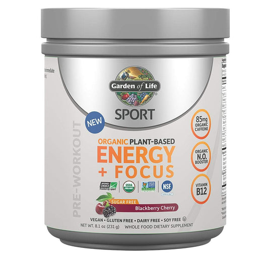 Garden of Life Sports Performance & - Recovery Default Garden Of Life ENERGY+FOCUS Sugar Free Blackberry Cherry 40SV