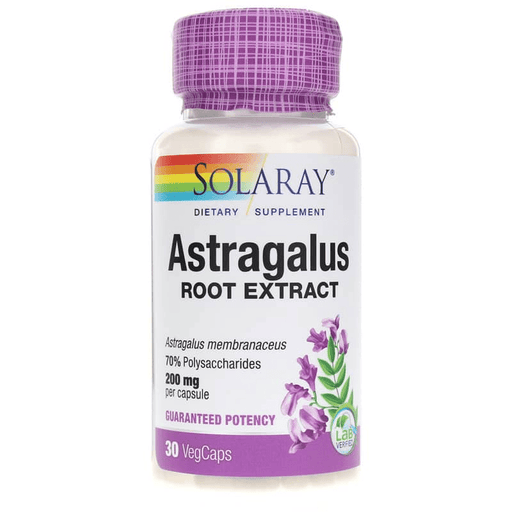 Solaray Vitamins, Minerals, Herbs & More Solaray Astragalus Root Extract 200mg 30 Caps