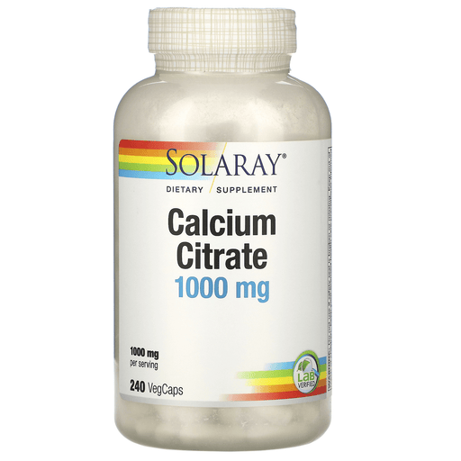 Solaray Vitamins, Minerals, Herbs & More Solaray Calcium Citrate 1000mg 240 caps