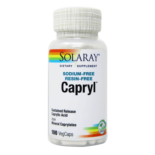 Solaray Vitamins, Minerals, Herbs & More Solaray Capryl Sodium Resin Free 100 Caps