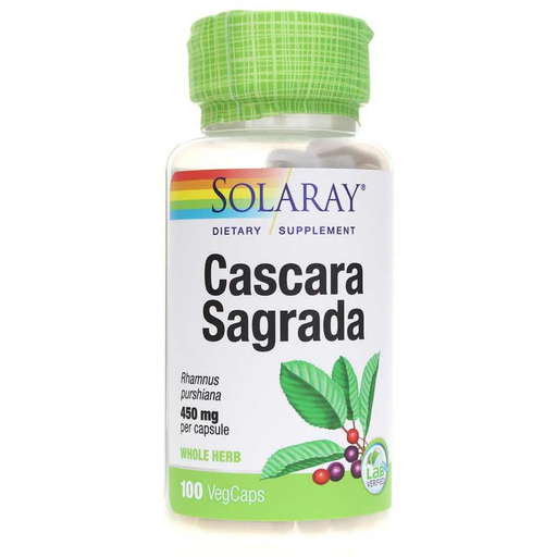 Solaray Vitamins, Minerals, Herbs & More Solaray Cascara Sagrada 450mg 100 Caps