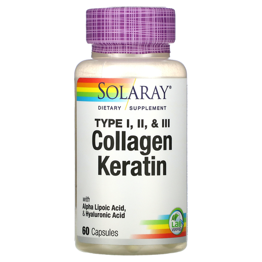 Solaray Personal Care& - Hygeine Solaray Collagen Keratin 60 Capsules