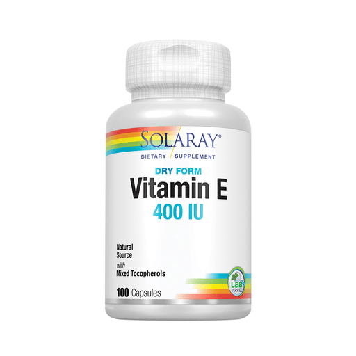 Solaray Vitamins, Minerals, Herbs & More Solaray Dry Vitamin E (Natural) 400 IU 100 Caps