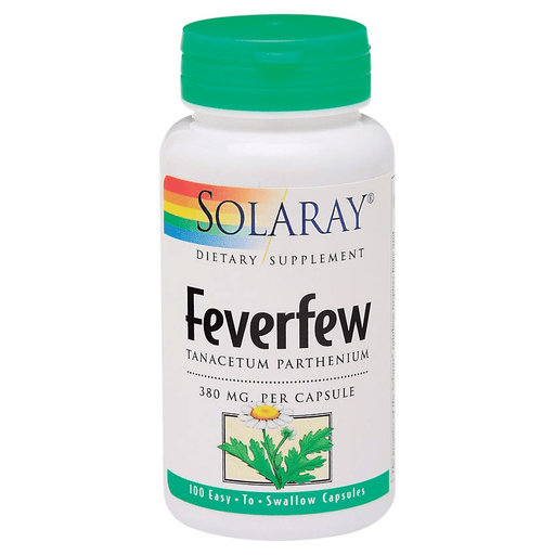 Solaray Store Stock Only SOL FEVERFEW LVS 380mg 100C