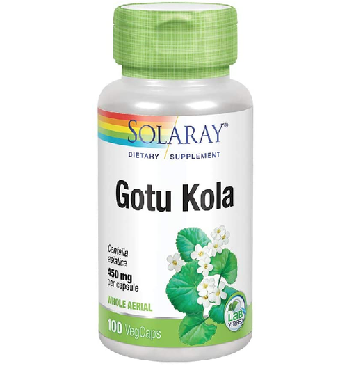 Solaray Vitamins, Minerals, Herbs & More Solaray Gotu Kola 450mg 100 Capsules