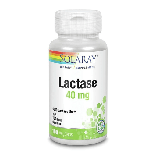 Solaray Vitamins, Minerals, Herbs & More Solaray Lactase 40mg 100 Caps
