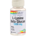 Solaray Vitamins, Minerals, Herbs & More Solaray L-Lysine & Beta Glucan 1000mg 60 Caps