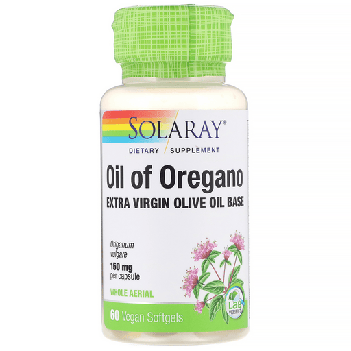 Solaray Vitamins, Minerals, Herbs & More Solaray Oil of Oregano 150mg 60 Gels