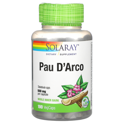 Solaray Vitamins, Minerals, Herbs & More Solaray Pau D'Arco 510mg 100 Caps