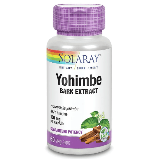Solaray Vitamins, Minerals, Herbs & More Solaray Yohimbe Extract 135mg 60 Caps