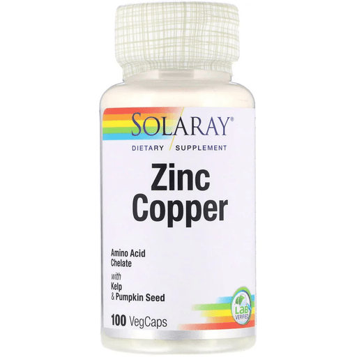 Solaray Vitamins & Minerals Default Solaray Zinc Copper 100C