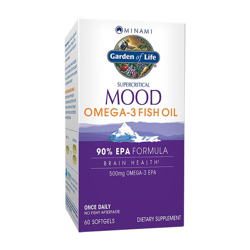 Minami Nutrition Vitamins, Minerals, Herbs & More Minami Nutrition Supercritical Mood Omega-3 Fish Oil 60 Softgels