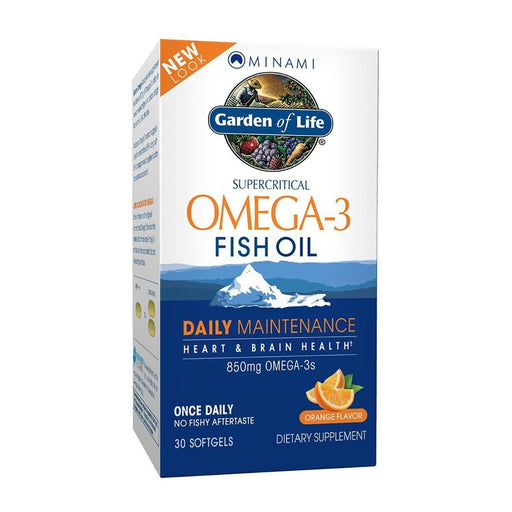 Minami Nutrition Vitamins, Minerals, Herbs & More Minami Nutrition Supercritical Omega-3 Fish Oil Orange Flavor, 30 Softgels