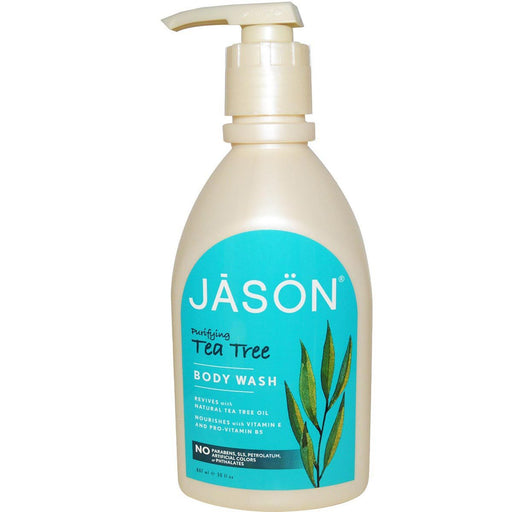 Jason Vitamins, Minerals, Herbs & More Jason Tea Tree Oil Satin Soap Hands and Face 16 Oz. (580627791916)