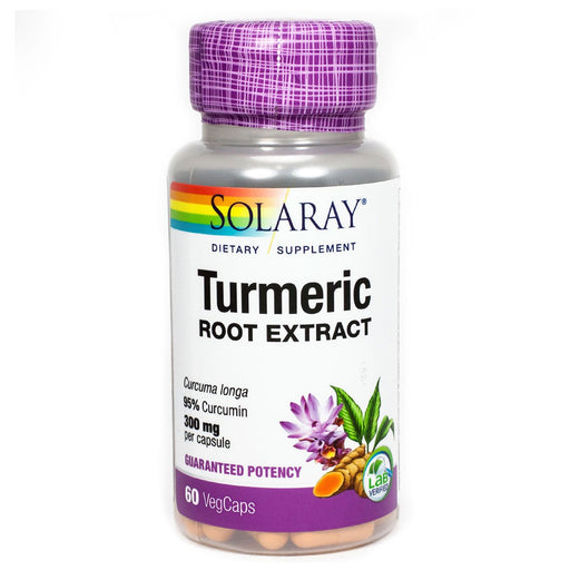 Solaray Vitamins, Minerals, Herbs & More Solaray Turmeric Root Extract 300mg 60 Caps