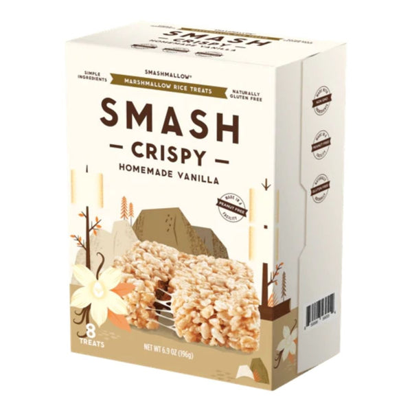 Smashmallow Foods Juices Homemade Vanilla Smashmallow Smash Crispy 8 Box