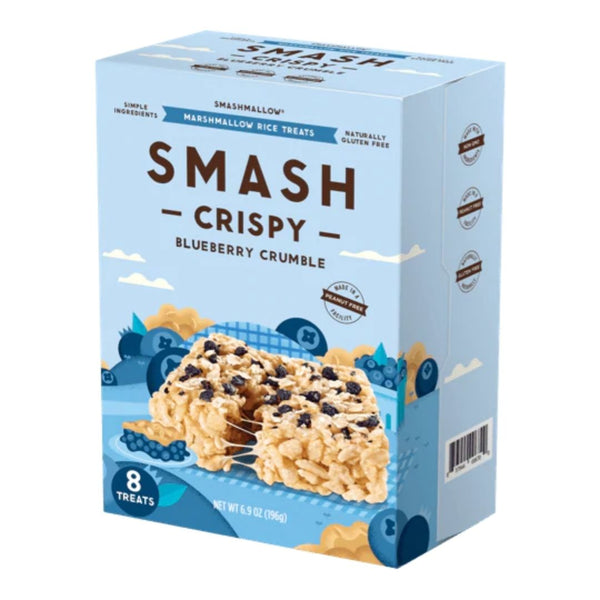 Smashmallow Foods Juices Blueberry Crumble Smashmallow Smash Crispy 8 Box
