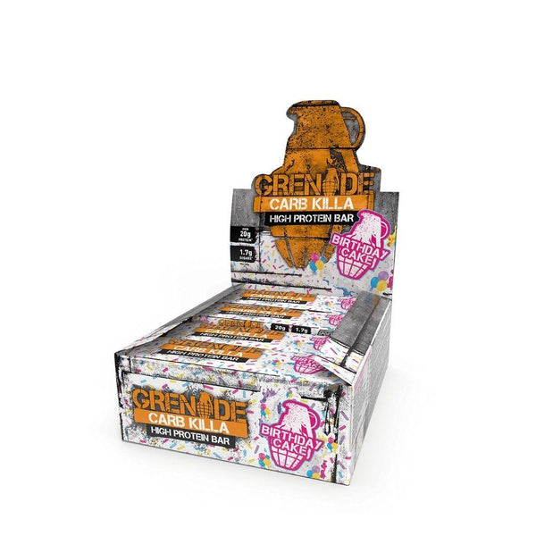 Grenade Bars Birthday Cake Grenade Carb Killa 12/Box (4546961047667)