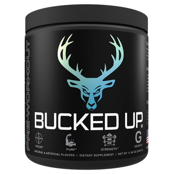 Bucked Up Sports Performance Recovery Blue Raz Lemonade Bucked Up Pre Workout 30 Servings