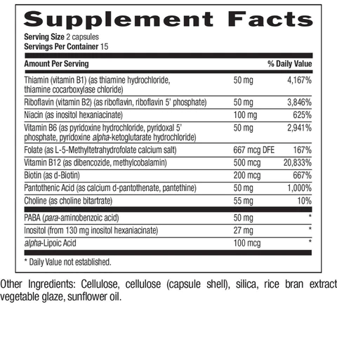 Country Life Vitamins & Minerals Country Life Coenzyme B-Complex 30 Capsules