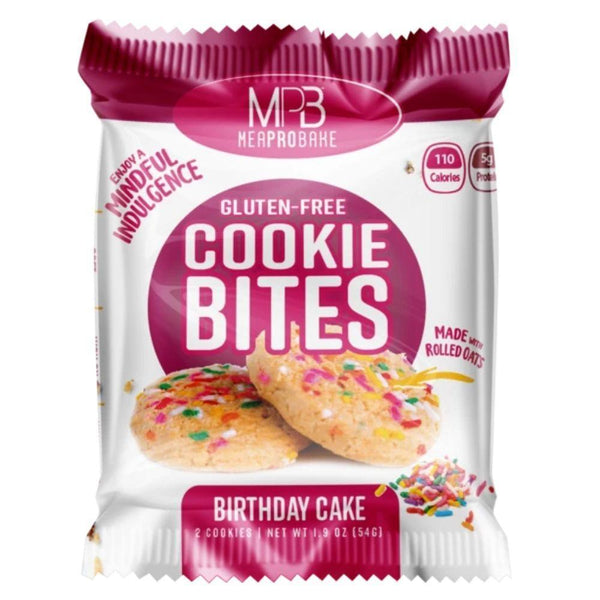 MyProteinBites Foods Juices Birthday Cake MyProteinBites Cookie Bites 10/Box