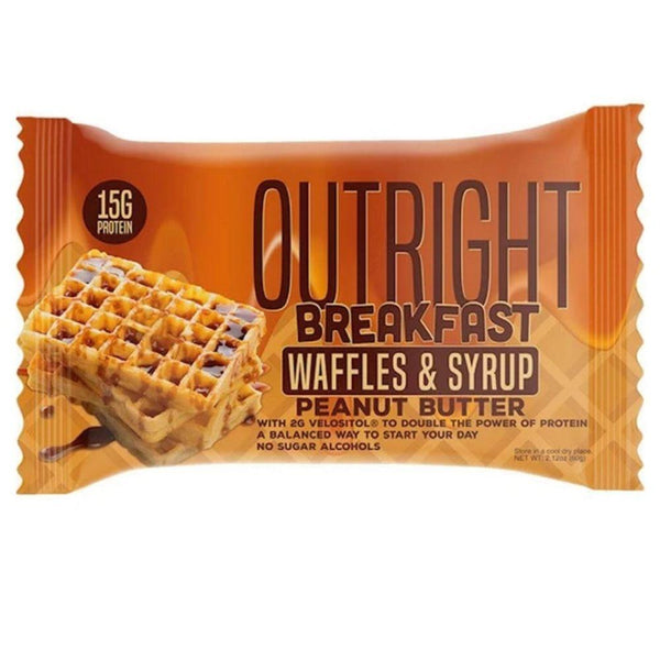 MTS Nutrition Bars Breakfast Waffles and Syrup Peanut Butter MTS Nutrition Outright Bar 12/Box